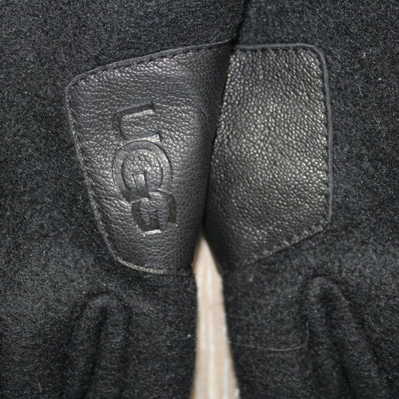 NWT UGG‎ MEN'S WOOL SHEARLING LEATHER TRIMMED GLOVE - Picture 5 of 6